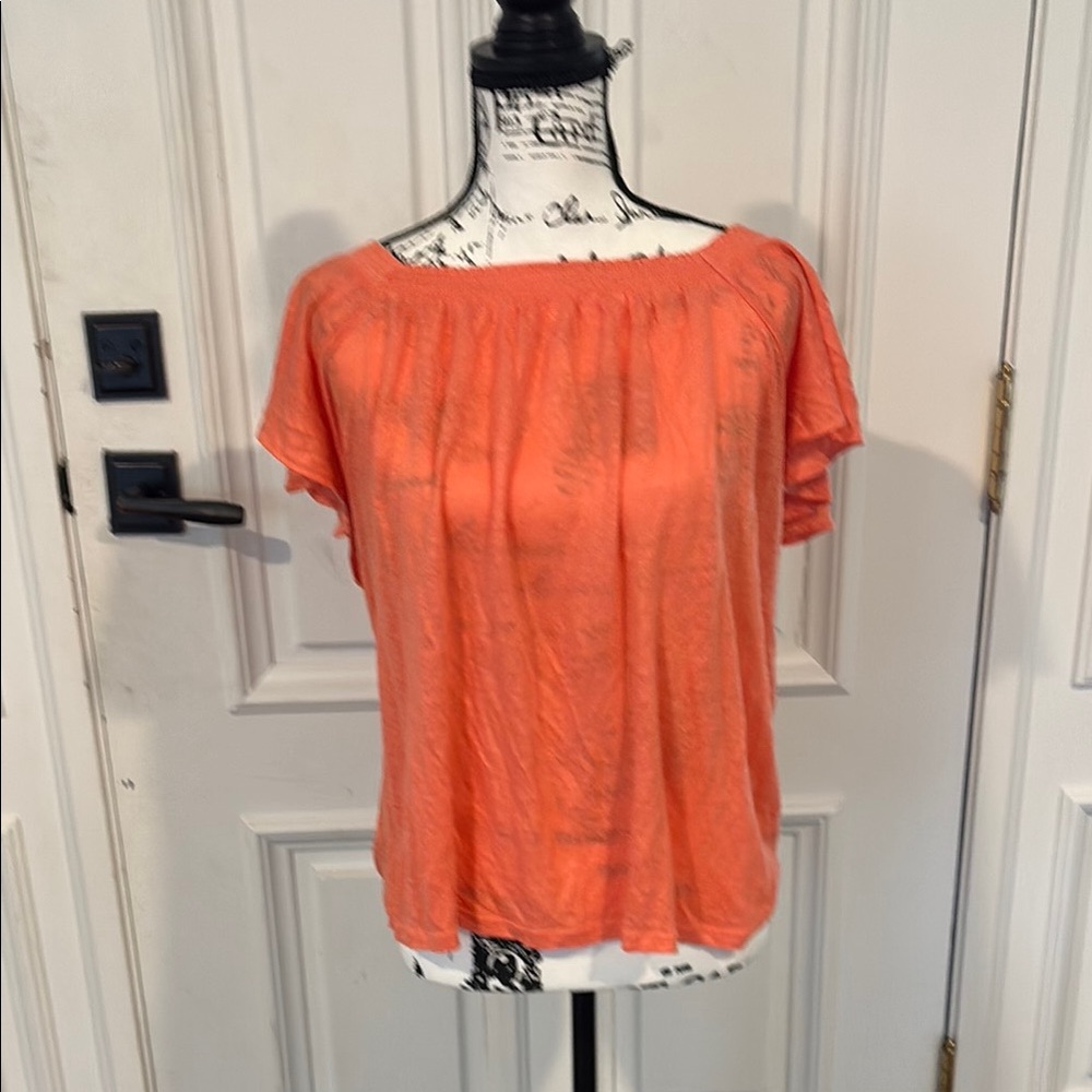 Loft Orange Women's Top